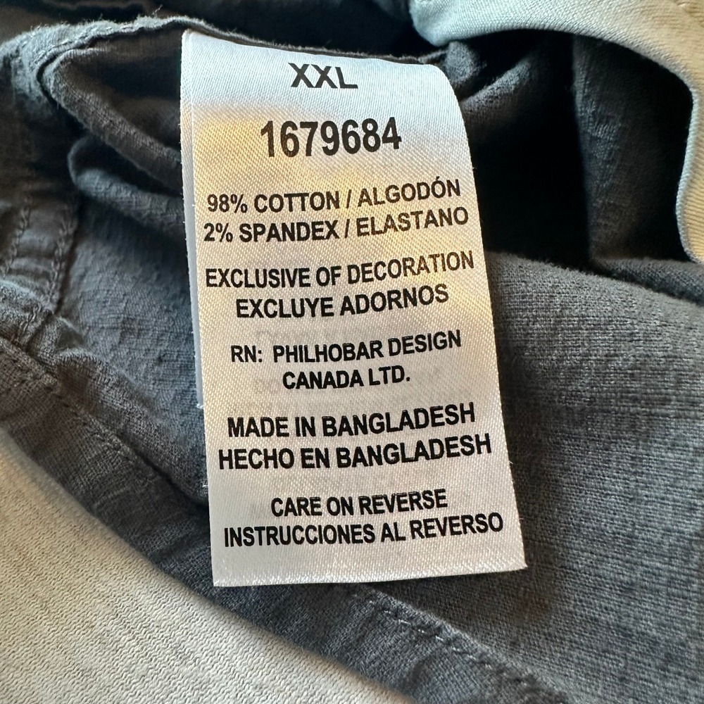 Sierra Designs Mens XXL Charcoal Gray Short Sleeve Button Down Shirt 1679684 - Picture 5 of 6